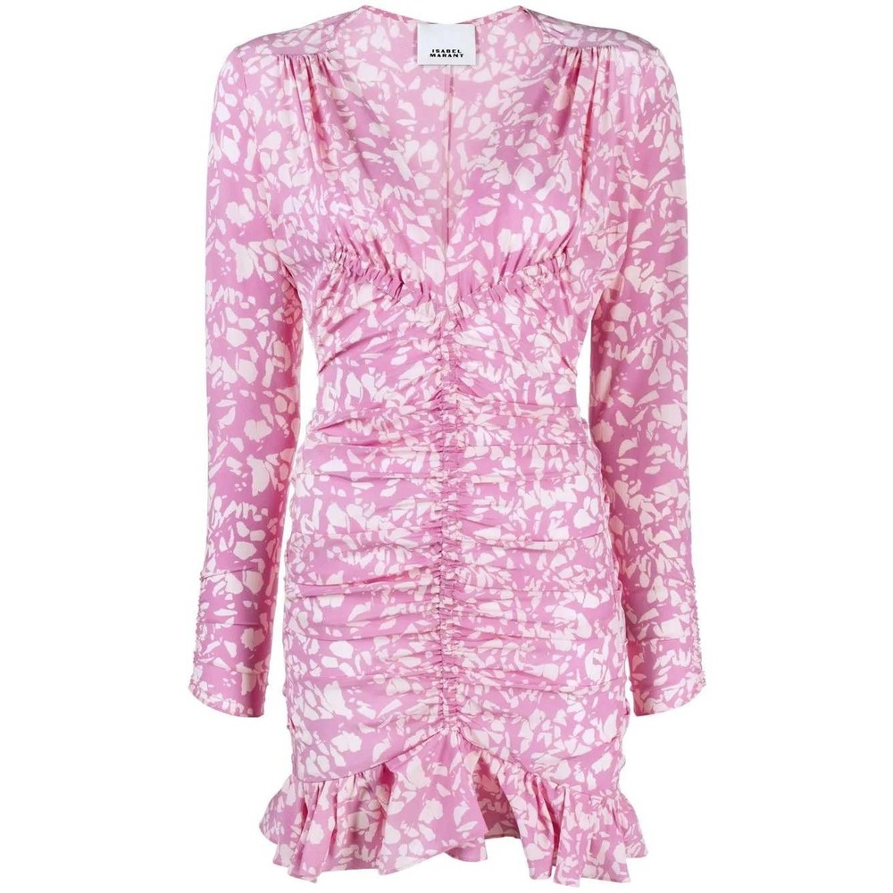 Isabel Marant Lara Printed Silk Mini Dress‎ Size 2